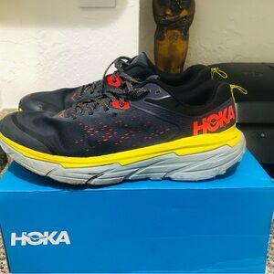 Hoka Men's Athletic Shoes - Black and Yellow